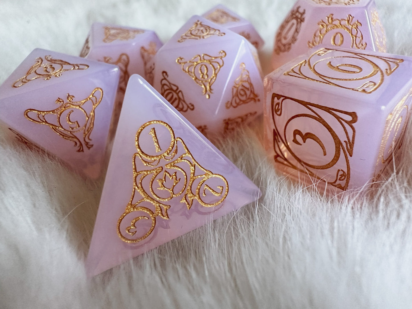 Aria of Sune || Pink Opalite Dice