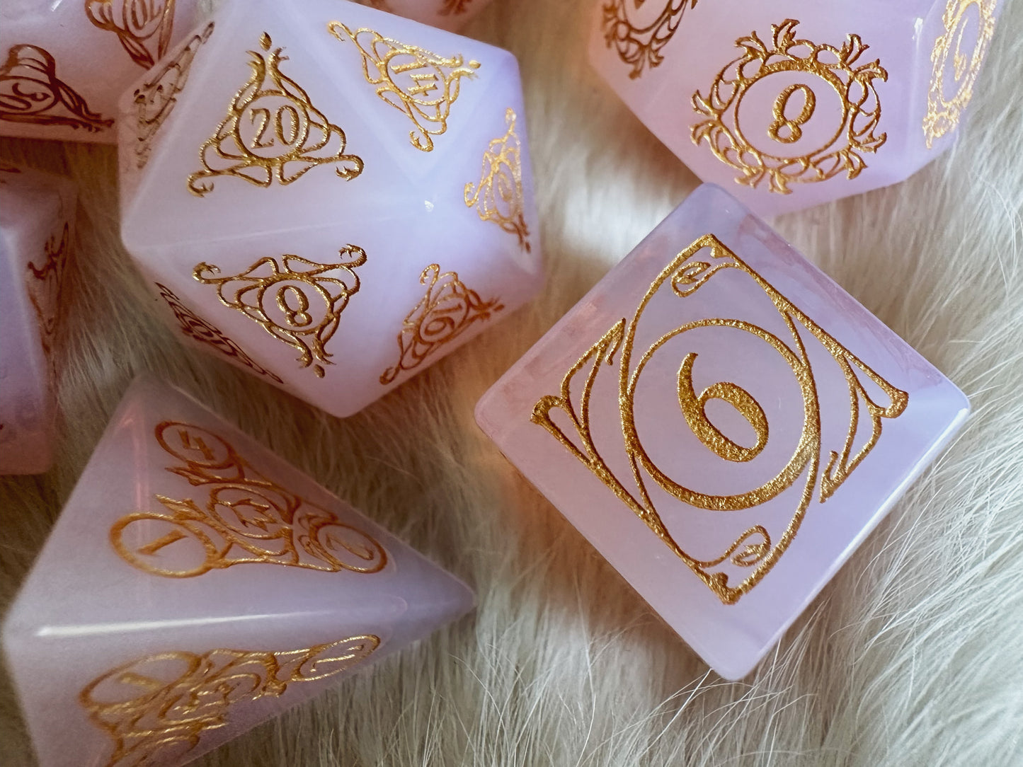 Aria of Sune || Pink Opalite Dice