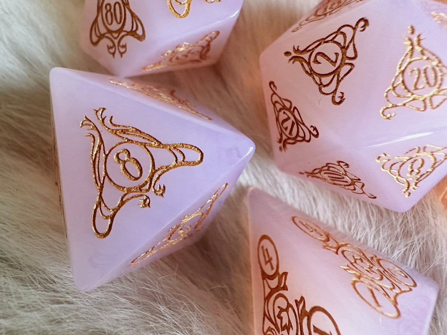 Aria of Sune || Pink Opalite Dice