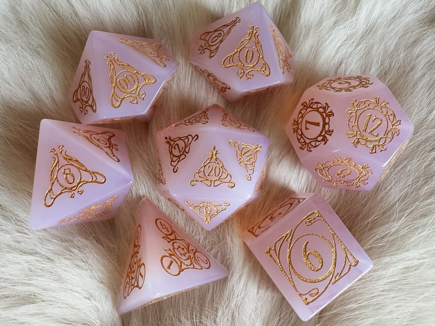 Aria of Sune || Pink Opalite Dice