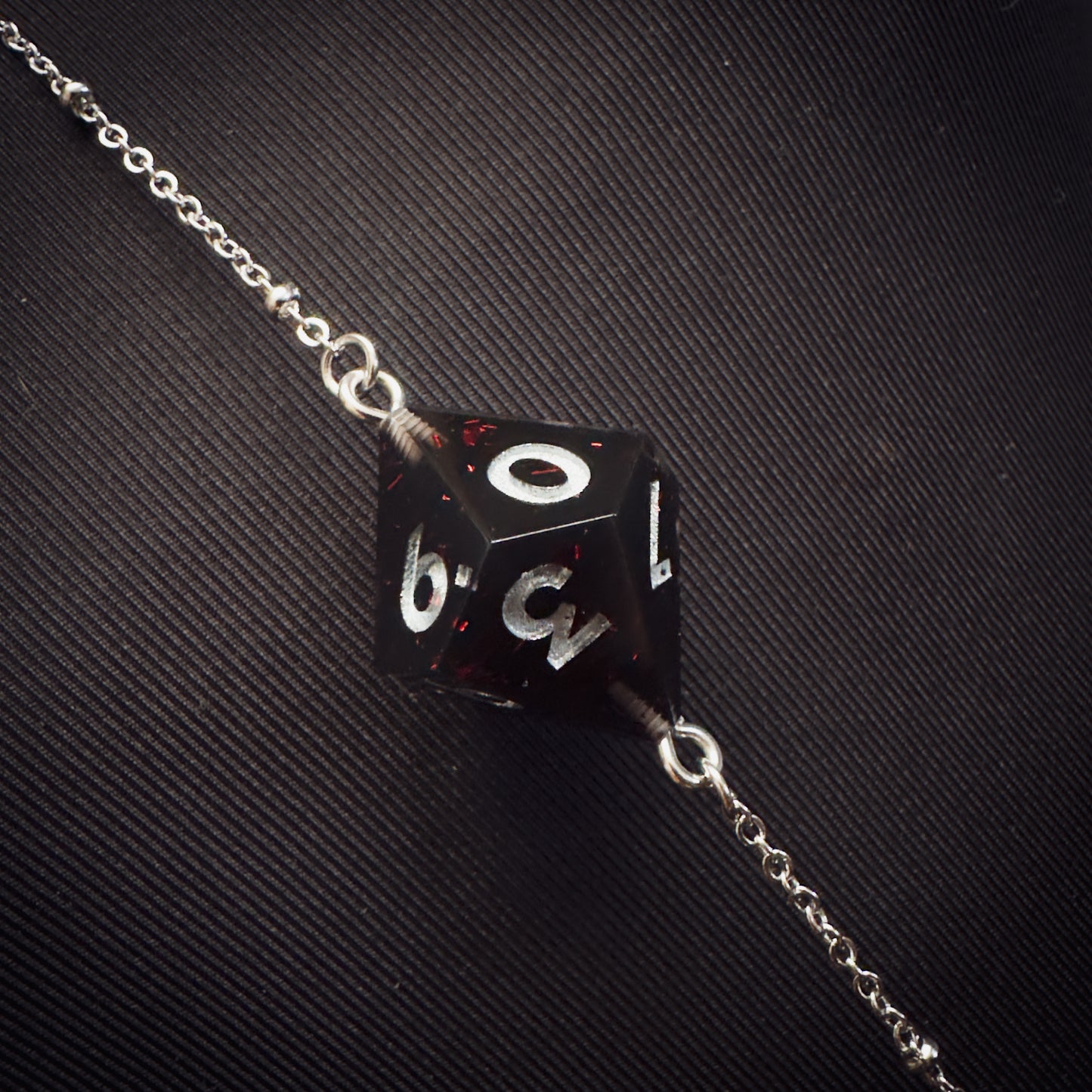 Black D10 // Silver Body Chain // 01