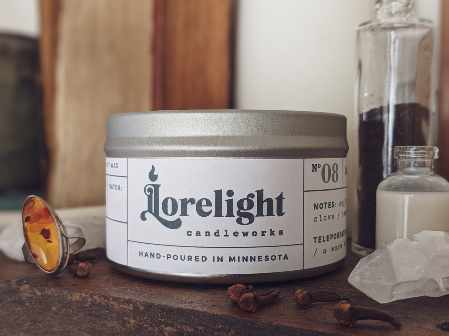Coffee by the Fire Candle