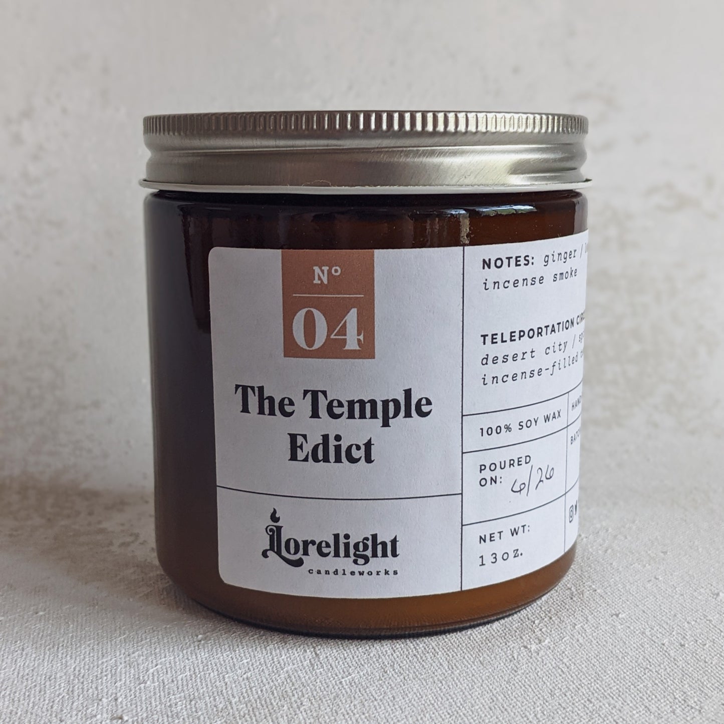The Temple Edict Candle