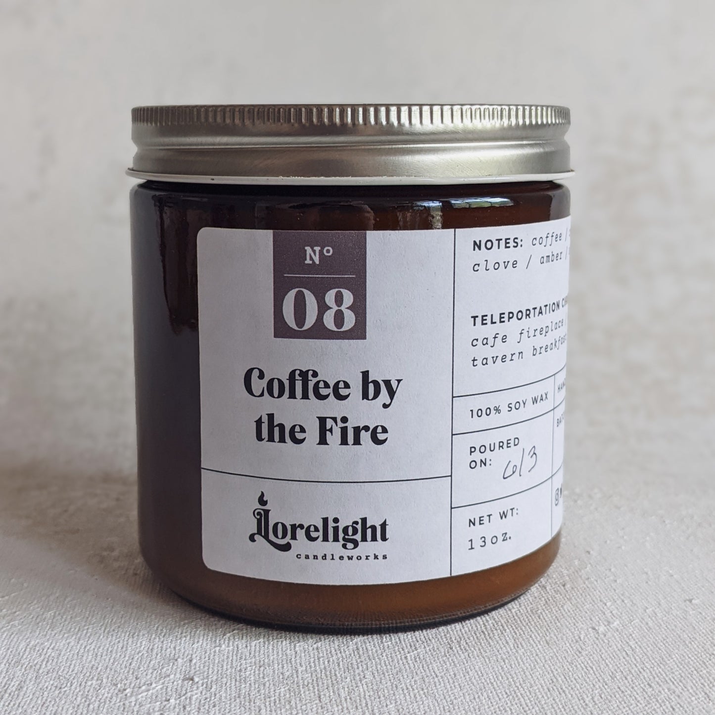 Coffee by the Fire Candle