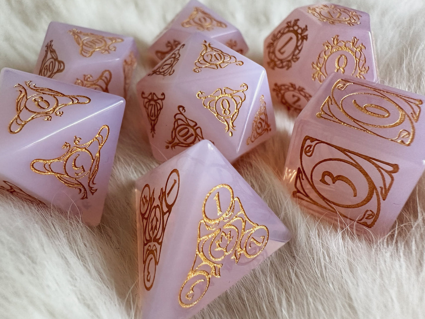 Aria of Sune || Pink Opalite Dice