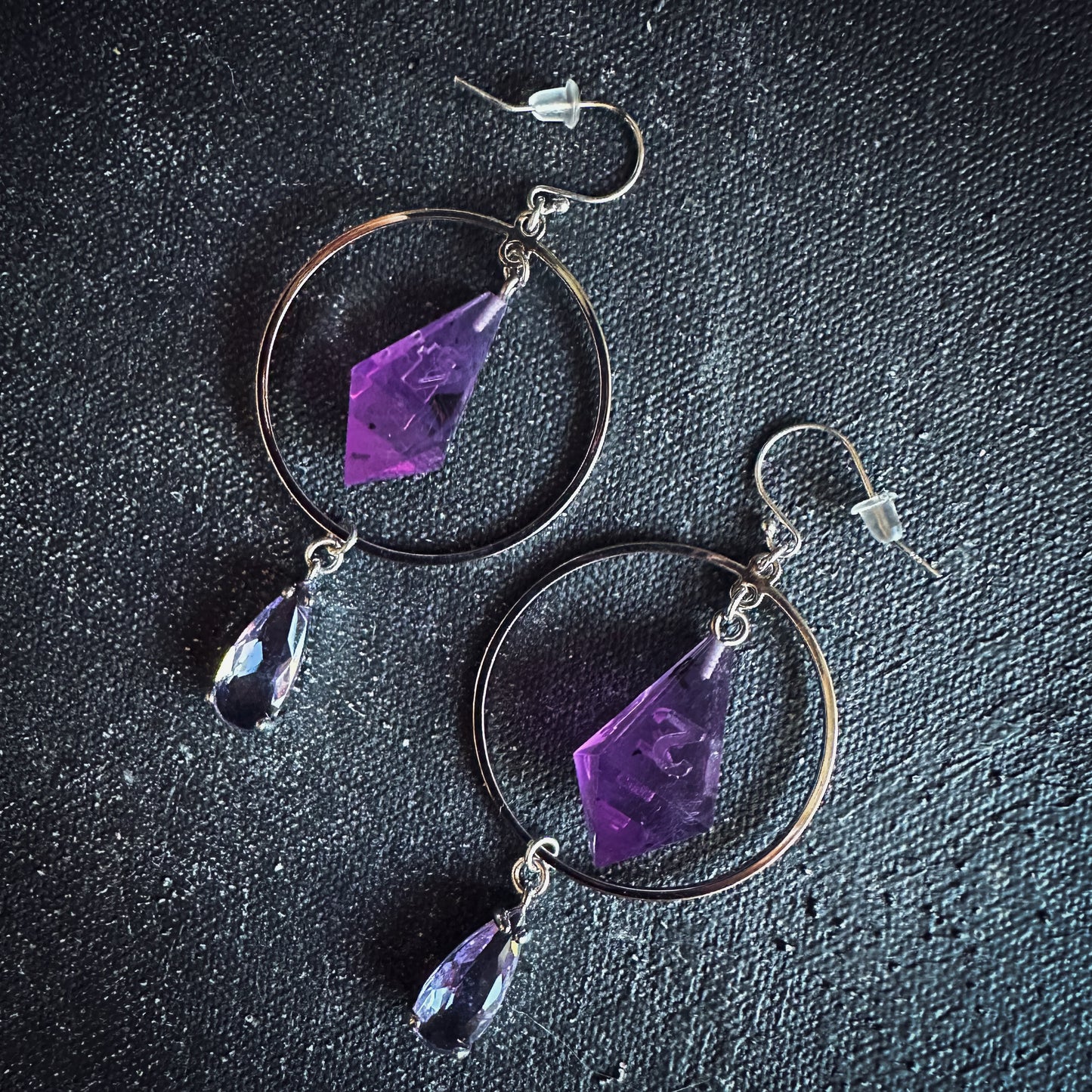 Dice Earrings || Silver