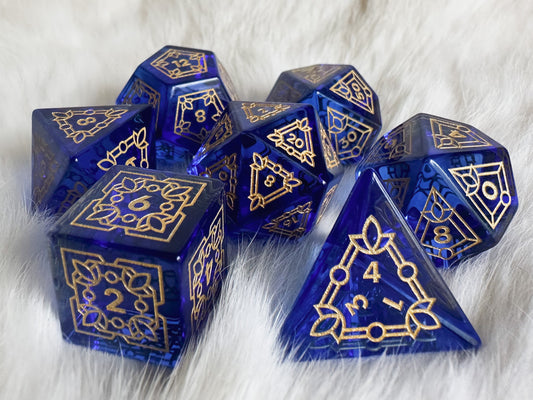 Reliquary of Tymora || Blue Zircon Dice