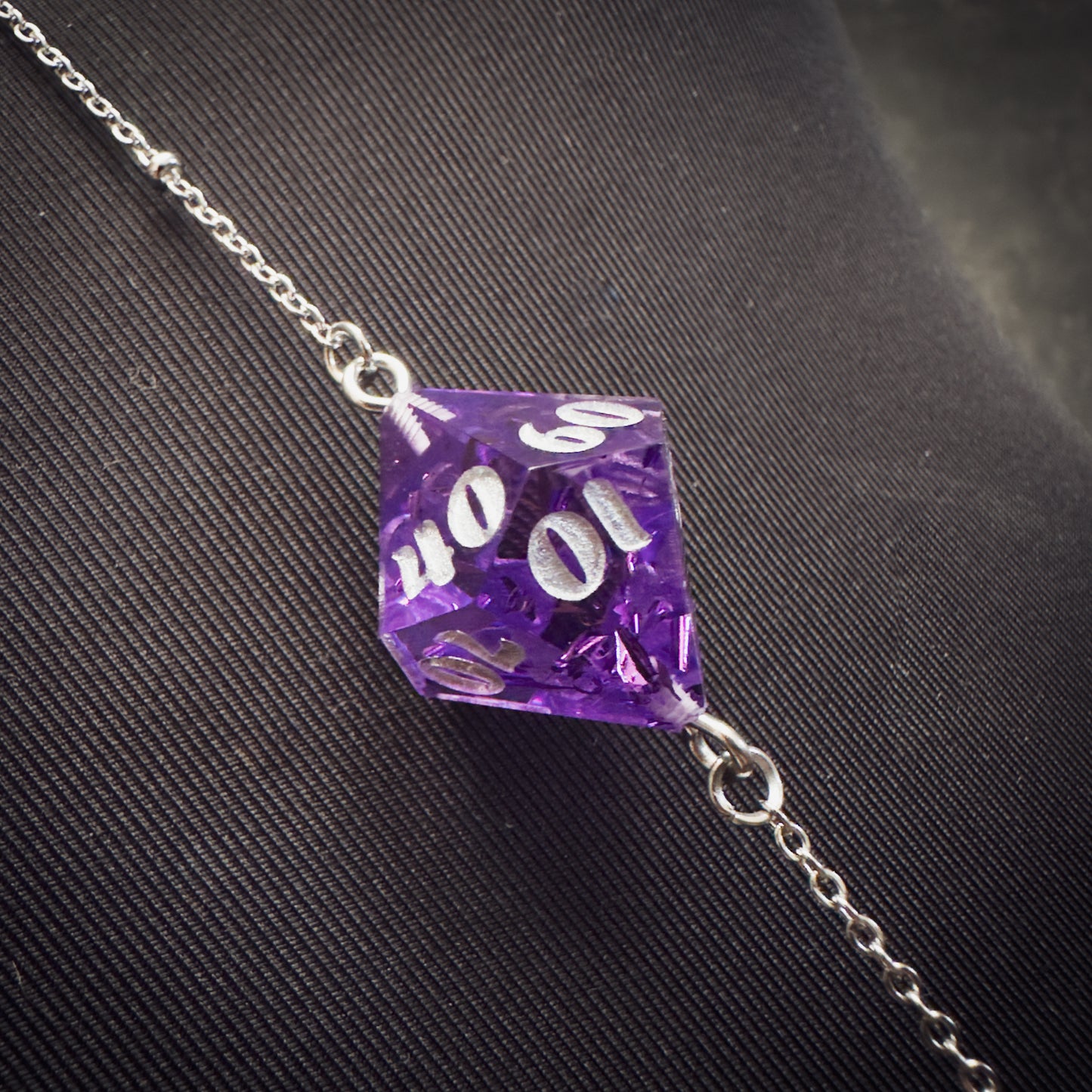 Purple D% // Silver Body Chain // 01