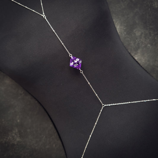 Purple D% // Silver Body Chain // 01