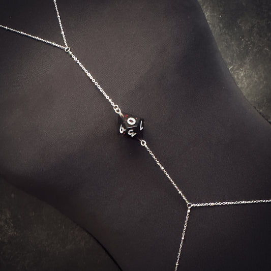 Black D10 // Silver Body Chain // 01