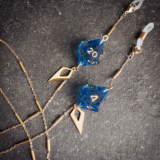 Blue D100 // Gold Glasses Chains // 03