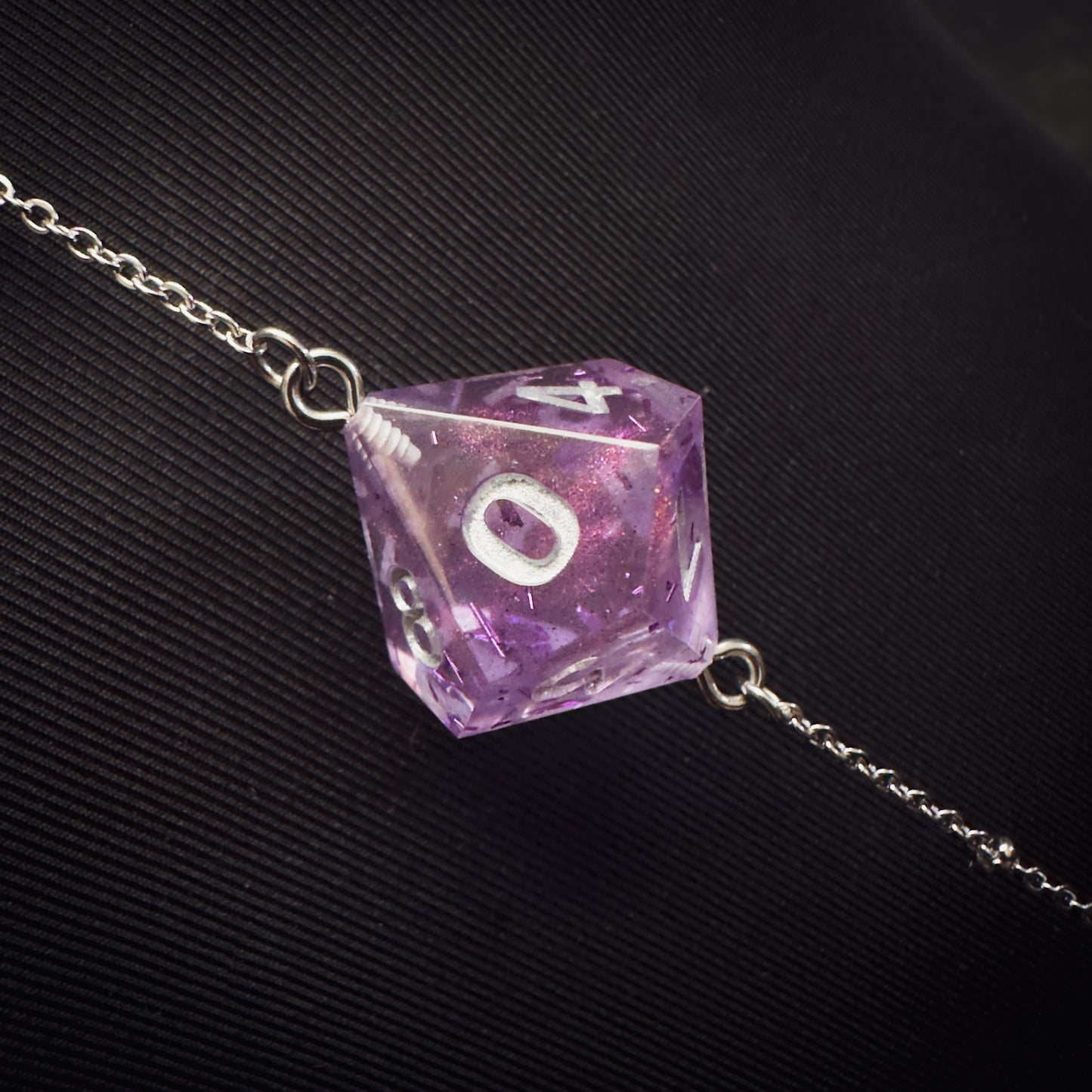 Purple D10 // Silver Body Chain // 01