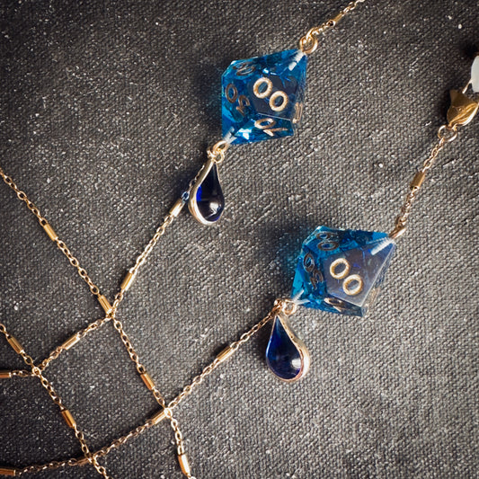Blue D100 // Gold Glasses Chains // 04
