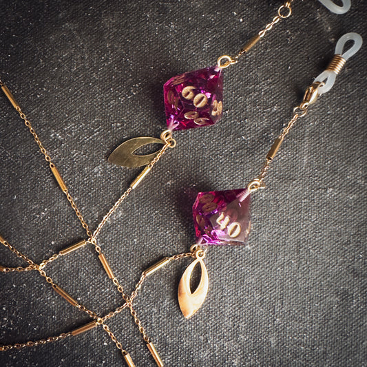 Orchid D100 // Gold Glasses Chains // 01