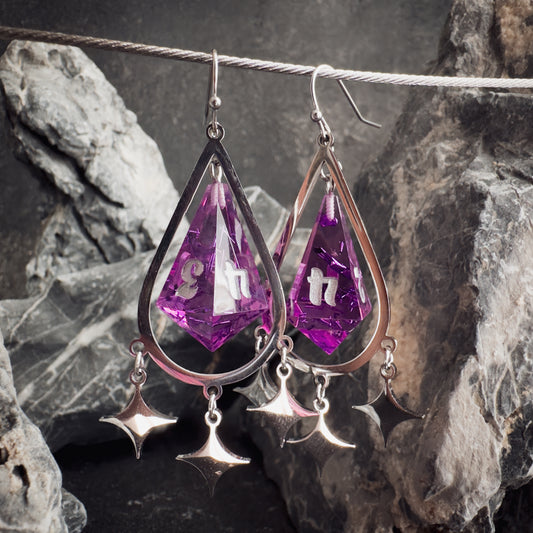 Orchid D4 // Silver Earrings // 01