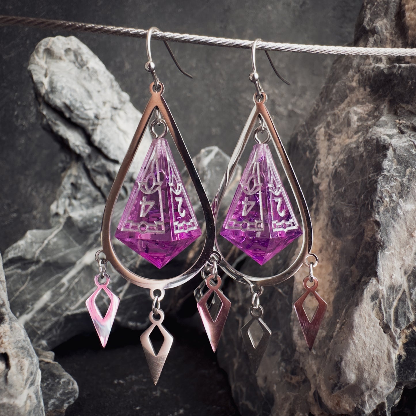 Orchid D4 // Silver Earrings // 02