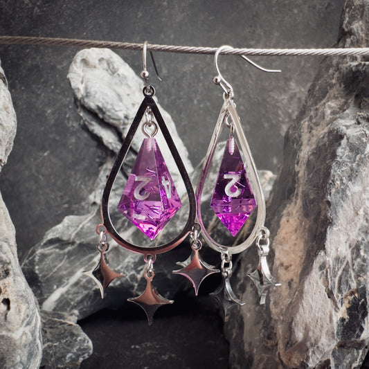 Orchid D4 // Silver Earrings // 04