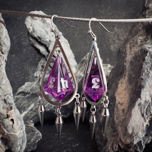 Orchid D4 // Silver Earrings // 05