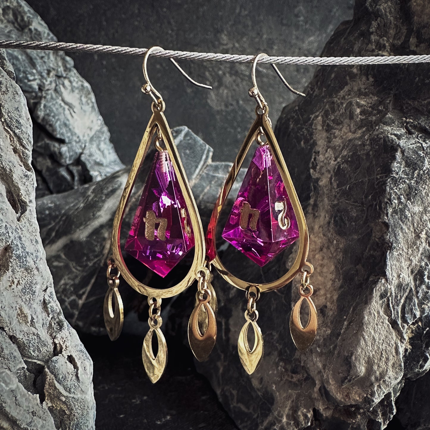 Orchid D4 // Gold Earrings // 02