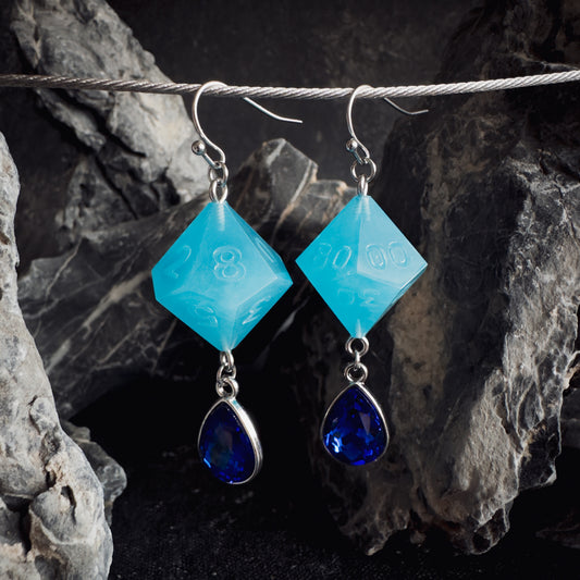 Turquoise D100 // Silver Earrings // 01