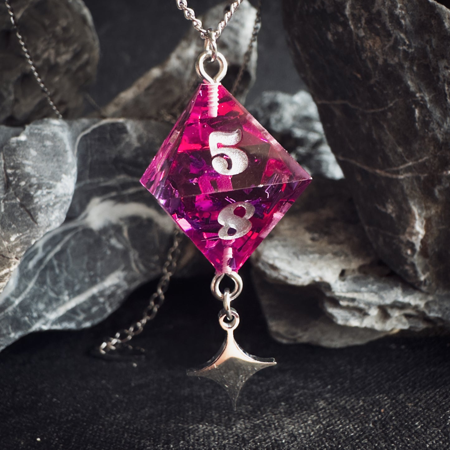 Orchid D8 // Silver Decoy Necklace // 01