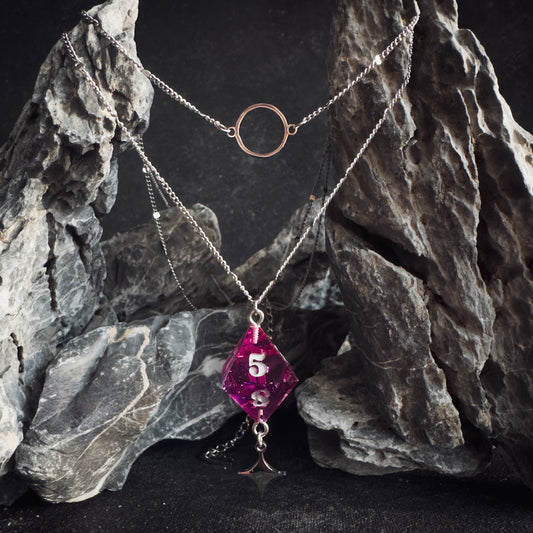 Orchid D8 // Silver Decoy Necklace // 01
