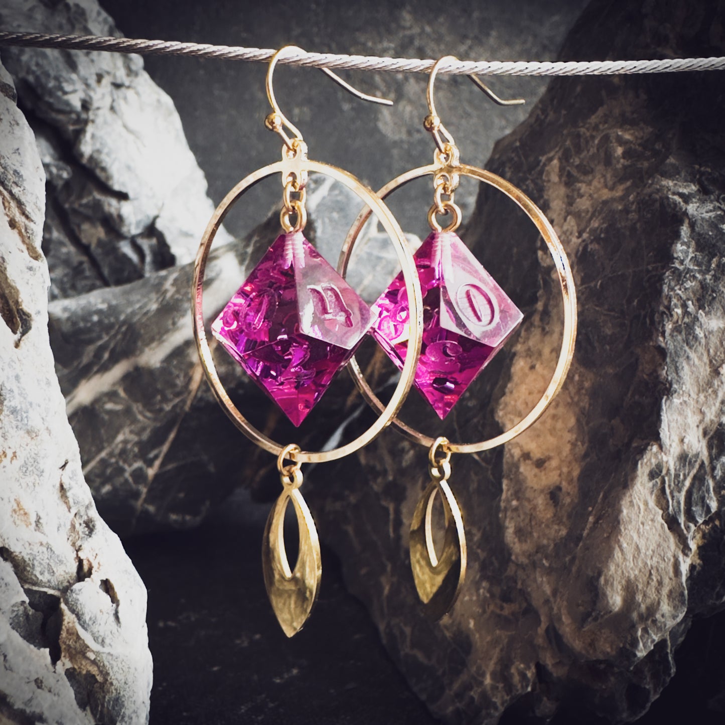 Orchid D10 // Gold Earrings // 01