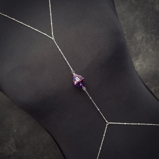 Purple D8 // Silver Body Chain // 01