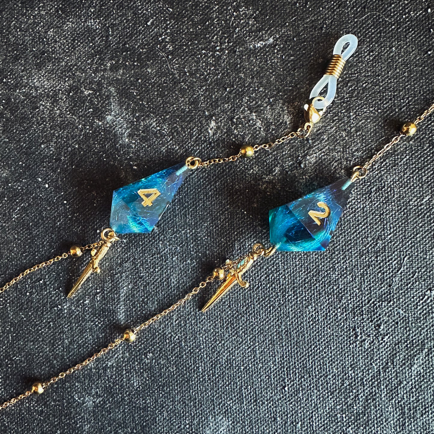 Premade Dice Glasses Chains