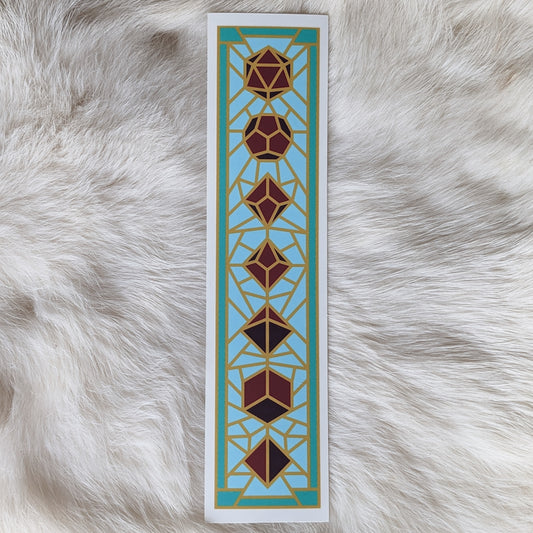 Stained Glass Dice Sticker
